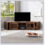 Meuble télé Mid-Century en noyer avec table extensible Morden