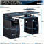 Bureau d'ordinateur avec rangement Techni Mobile