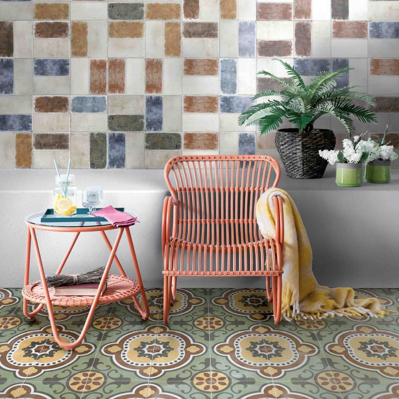 Carreau de porcelaine espagnol / marocain 24 po x 24 po Bondi Puebla