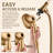 7-Spray Handheld Shower Head with One-Button Detachable Shower Head and Built-in Filter Brushed Gold-124477915
