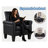 Alrun Upholstered 29" Wide Faux Leather Armchair-1836319326