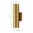 Tazia 12“H LED Gold Outdoor Wall Light