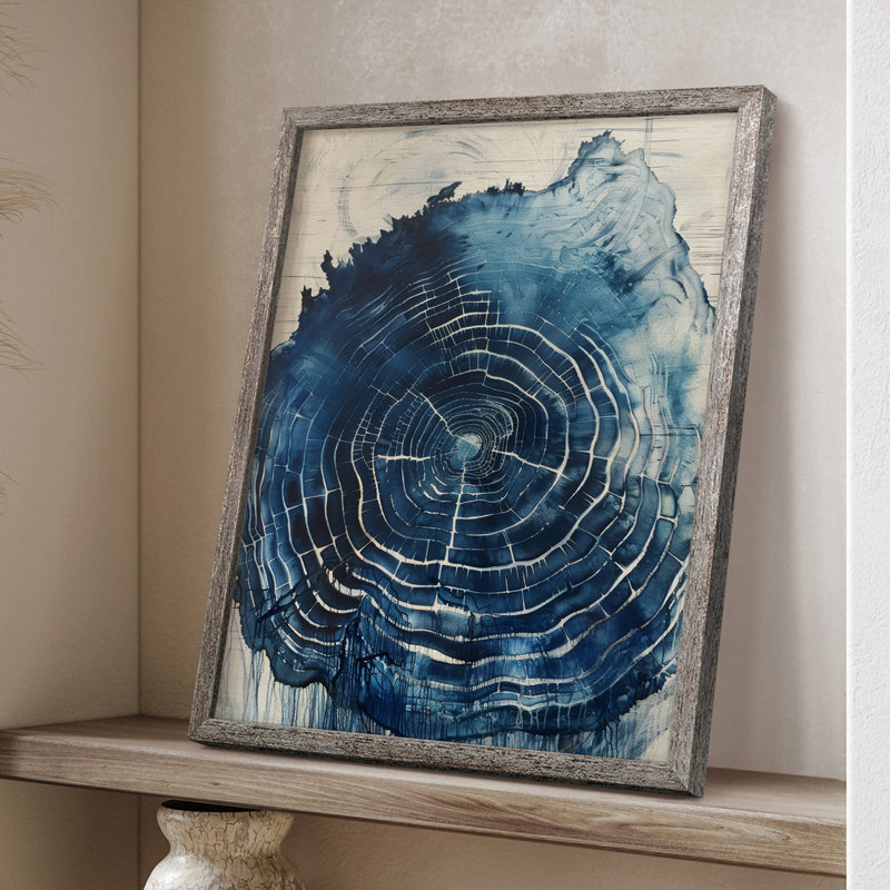 ABSTRACT Series CLXVII, reproduction encadrée - bois massif, H 11 po x l 9 po