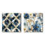 Motif de marbre rétro - ensemble de 2 collages carrés botaniques abstraits-101844745-101844749
