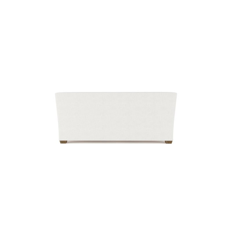 Rivington Flare Square Track-Arm Loveseat, Box Weave Linen Blanc, Weathered, 31" H x 72" W x 37" D