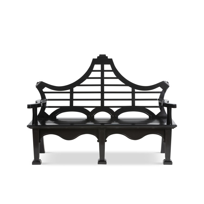 Bay Lake Garden Bench, Jet Black, Jet Black