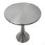 Table d'appoint en métal et nickel brossé