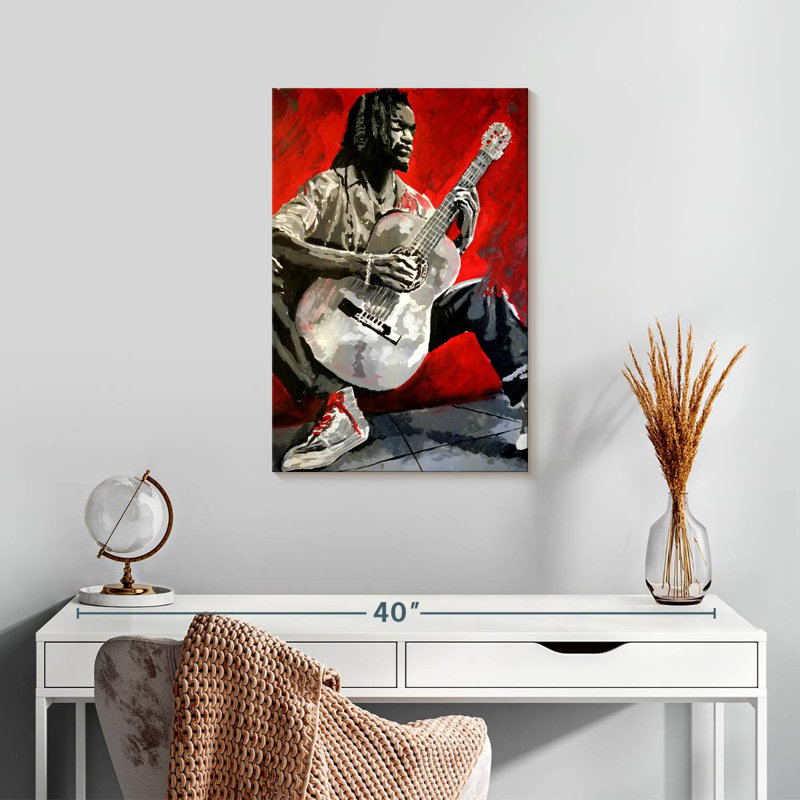 Abarca Jazz Player, H 24 po x l 16 po