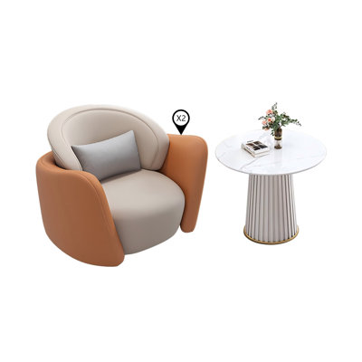 Ensemble de 2 chaises en bois fritté résistant aux égratignures