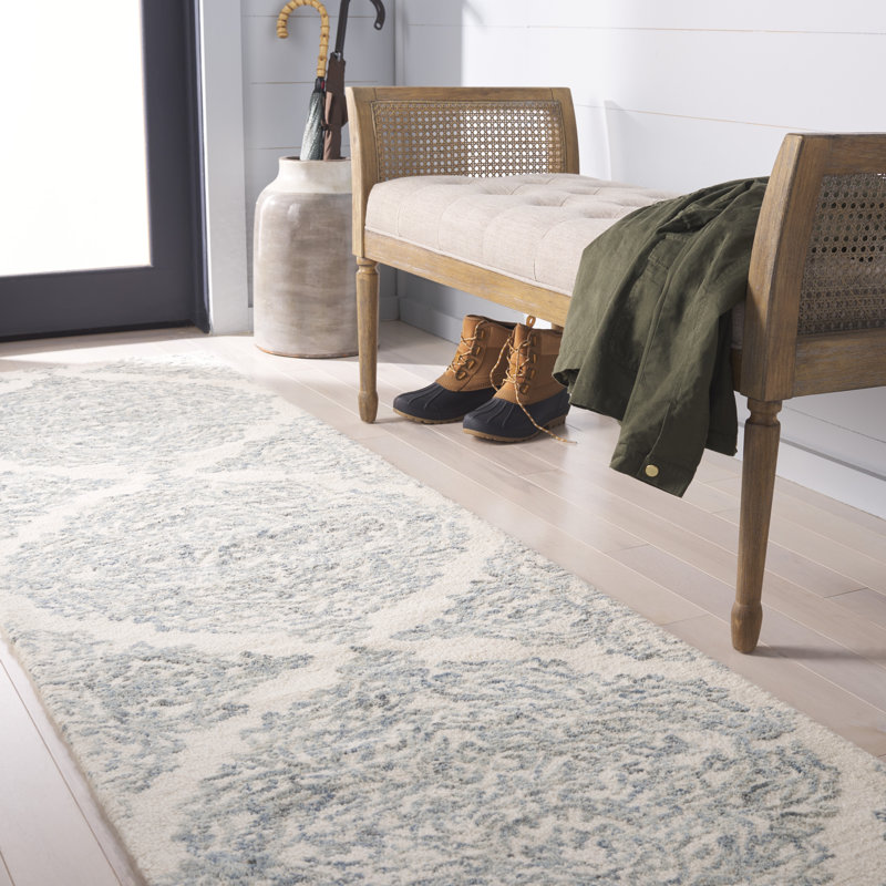 Tapis en laine, Tapis de couloir 2 pi 3 po x 8 pi
