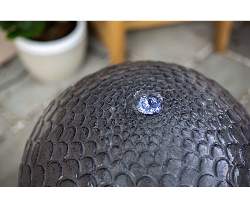 Sersic Outdoor Concrete / Cement Floor Fountain with Lights