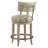 Malibu Swivel Upholstered Counter Stool with Metal Frame-58561799