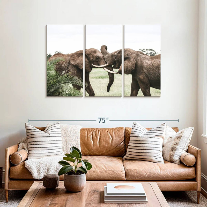 Playing Elephants, 36" H x 57" W