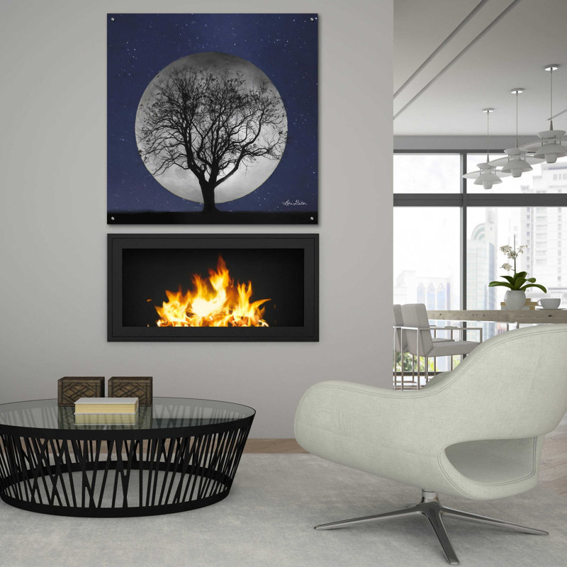 «Full Moon» par Lori Deiter, art mural en verre acrylique, H 36 po x l 36 po x P 0,2 po