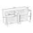 Sideboard Buffet Cabinet with Adjustable Shelves-862085144