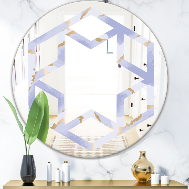 Miroir mural Hexagon Star, H 23,6 po x l 23,6 po