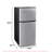 Frigidaire 4.5 Cu. ft. 2-Door Compact Refrigerator, Mini Fridge with Freezer, Stainless Steel