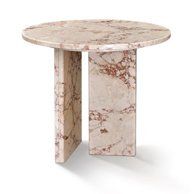 Table basse en marbre naturel rose, petite table, table de salon, pierre naturelle, marbre véritable, marbre véritable