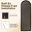 Large Arched Windowpane Full-Length Wall Mirror With Solid Wood Frame-52780465-52780466