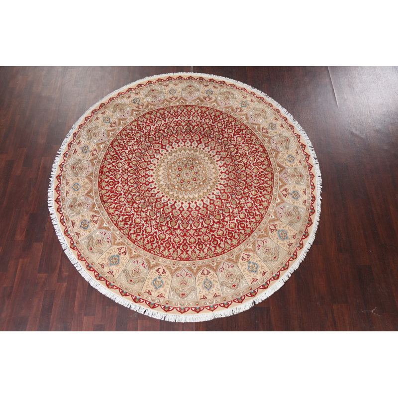 Tabriz Hand Knotted Wool Oriental Rug