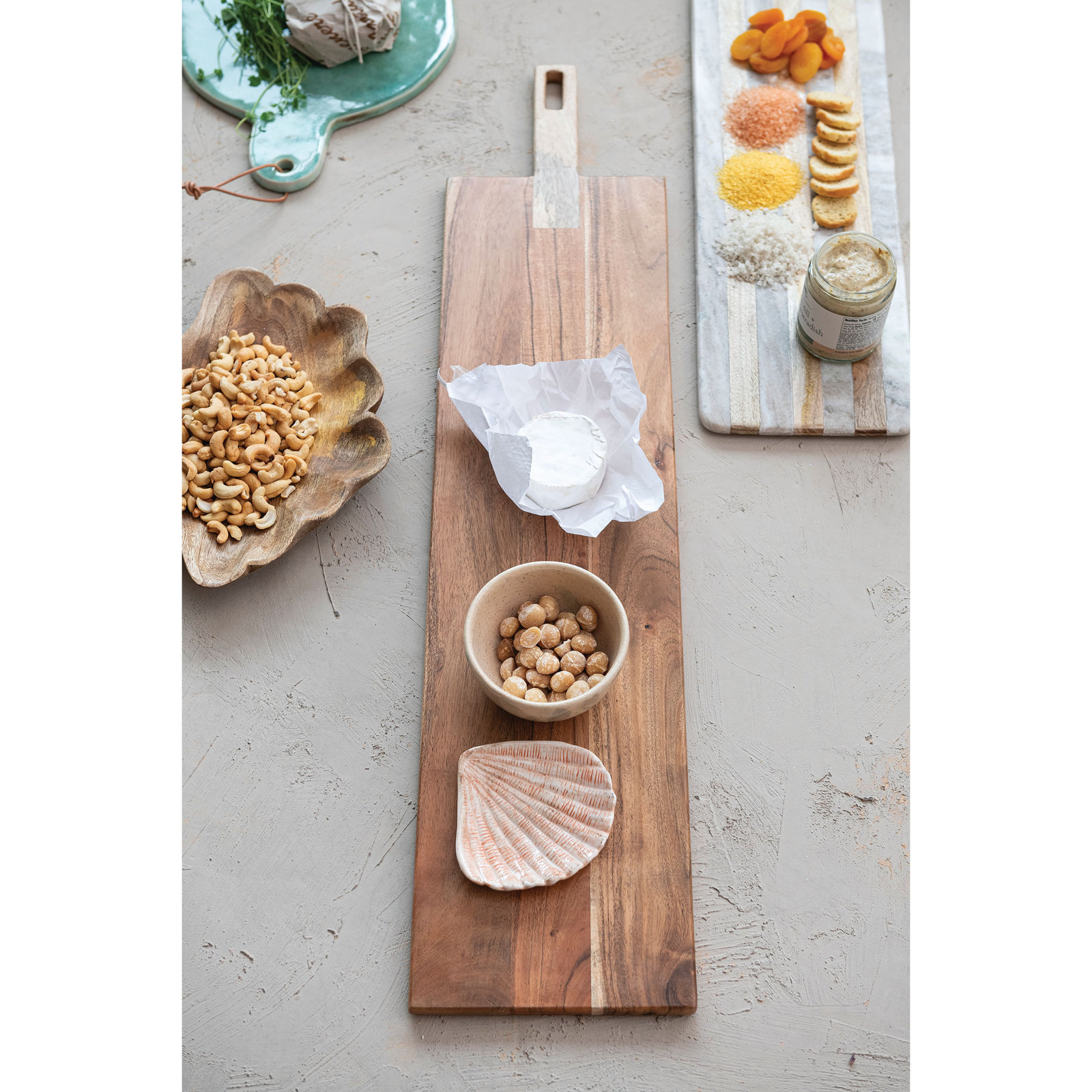Nexus Rectangle Wood Cheese And Cutting Board