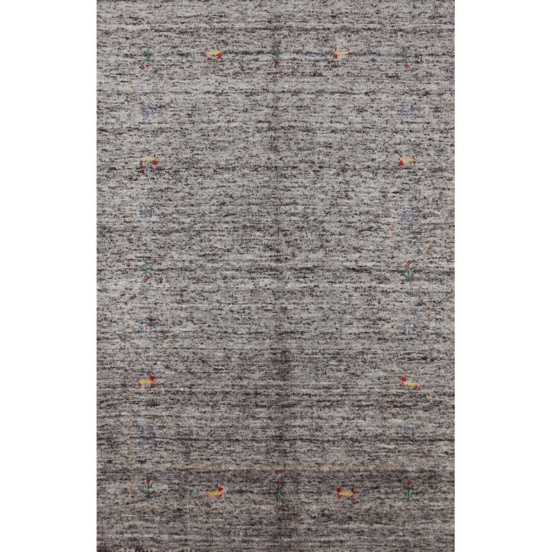 Tapis indien fait à la main de style Gabbeh 4 x 6