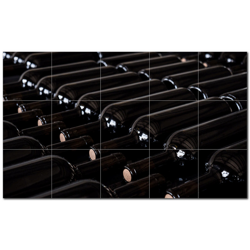 Murale en céramique satinée 6 "x 6" Wine Photo