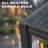 16' x 10' Wall-Mounted Louvered Pergola with Adjustable Aluminum Roof, Outdoor Lean-to Gazebo with Built-in Gutter System, Charcoal Black