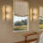 2 - Light Large 30" Wall Sconces With Water Ripple Glass-1434646988