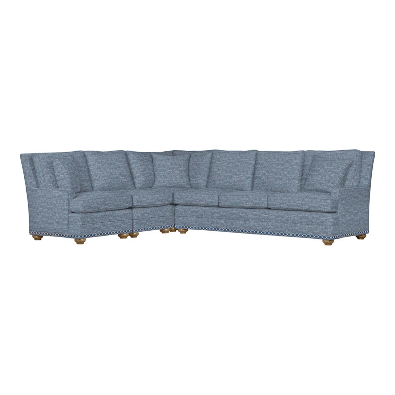American Bungalow 4-Piece Riverside L-Sectional, Hampton, Ian Haze, No