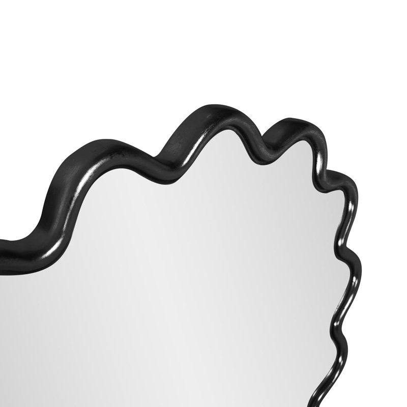 Miroir mural Anders, Noir