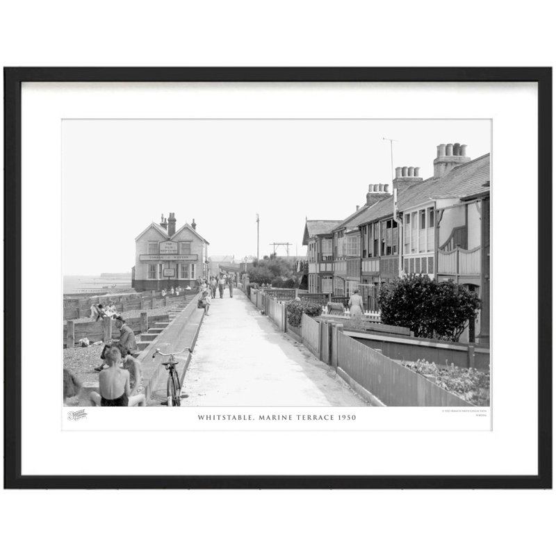 Whitstable, Marine Terrace 1950 by Francis Frith - Single Picture Frame Print, 28cm H x 36cm W x 2.3cm D
