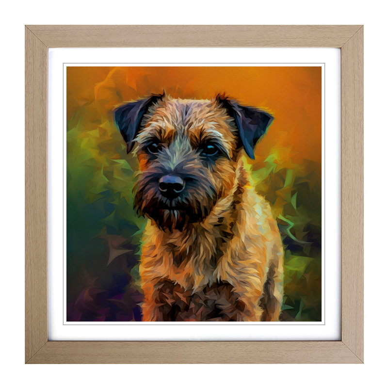Single Picture Frame Print on Wood, Oak