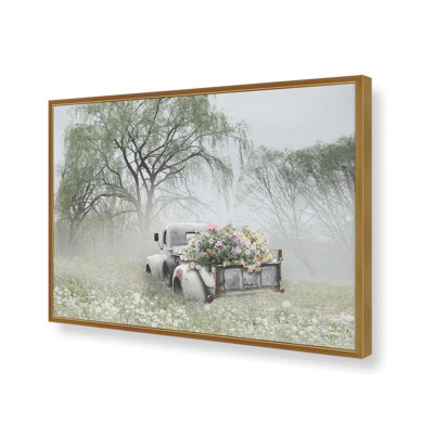 «Vintage Flower Truck» par Lori Deiter, reproduction d'art