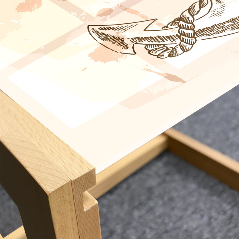 Jamesthomas Trestle Coffee Table, 40cm H x 91cm W x 62cm D