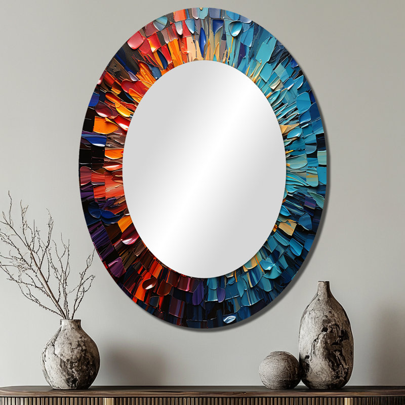 Miroir décoratif Fashion, miroir décoratif décoratif en métal - Mandu, 40 po x 30 po