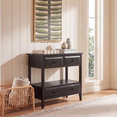 Console en bois massif 31,9 po Sadie