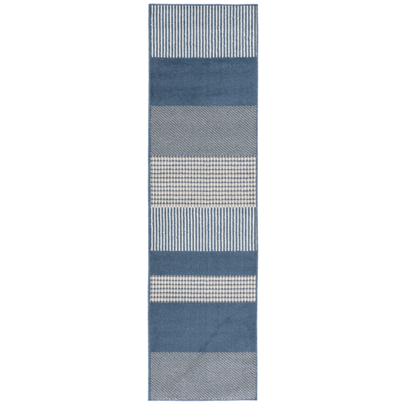 Nicarete Performance Striped Rug, Runner 2'2" x 8'