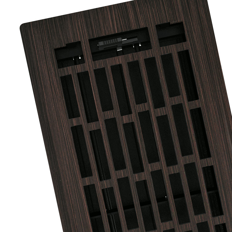 Registre de plancher Geneva, L 10 po x l 4 po x H 1,31 po, Bronze huilé