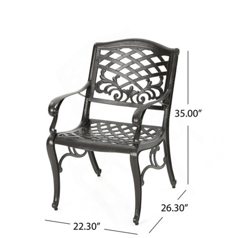 Chaise avec accoudoirs PHOENIX (ensemble de 2)