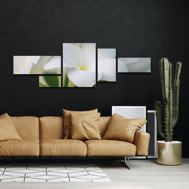 Ensemble de 5 panneaux muraux - "Perfect photo" Monica Mize, art mural sur toile pour le salon, la chambre à coucher ou le bureau 
