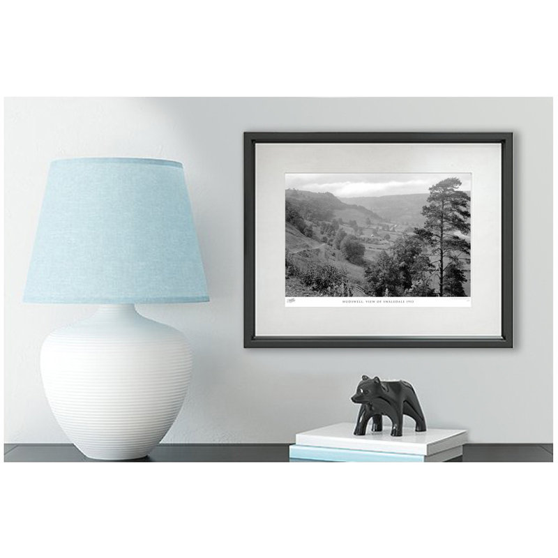 Hudswell, View Of Swaledale 1913 - Single Picture Frame Print, 28cm H x 36cm W x 2.3cm D