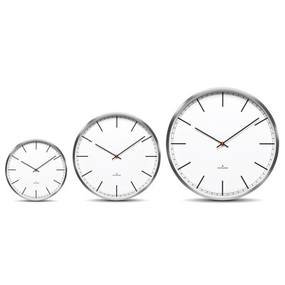 Horloge murale en acier inoxydable One35 (13,8 ")