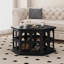 Table basse en bois massif au design rétro-107205979