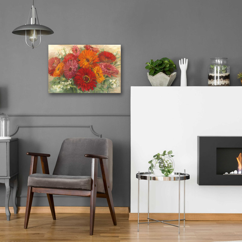 «Summer Gerbera Bouquet» par Carol Rowan, H 16 po x l 24 po x P 0,2 po