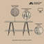 Buffet 47,24 po avec 2 tablettes Modern-346759506