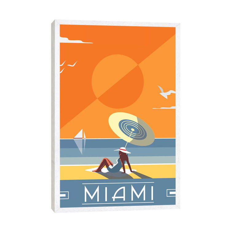 Miami by Annabel Andrews - Print on Canvas