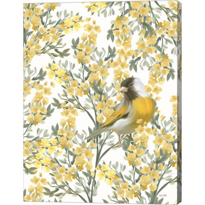 «Yellow Spring Finch» par House Fenway, art mural sur toile