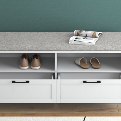 Mitsugi Linen Upholstered Storage Bench
