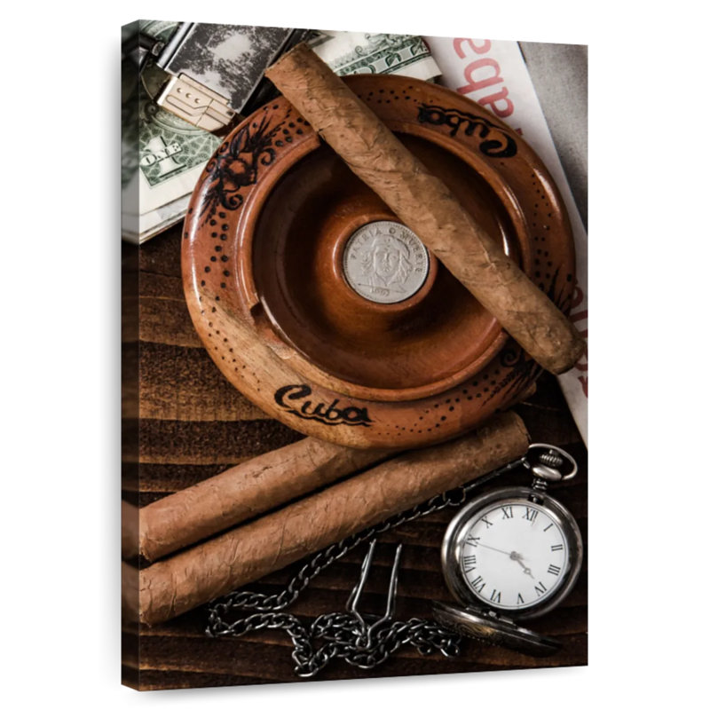 Senne Habit Of Smoking Cigars, 39" H x 26" W